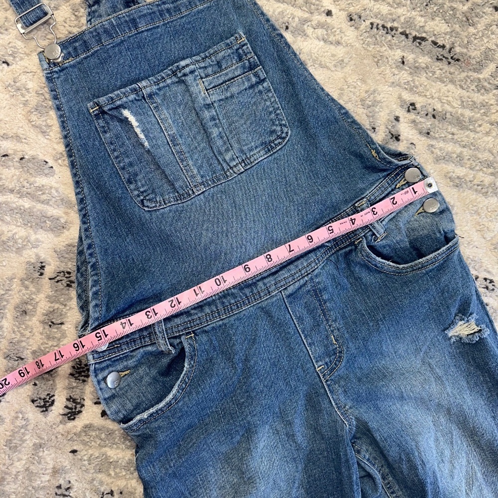 Women's RSO Blue Denim Jean Overalls Size 11 / 30 - Picture 4 of 9